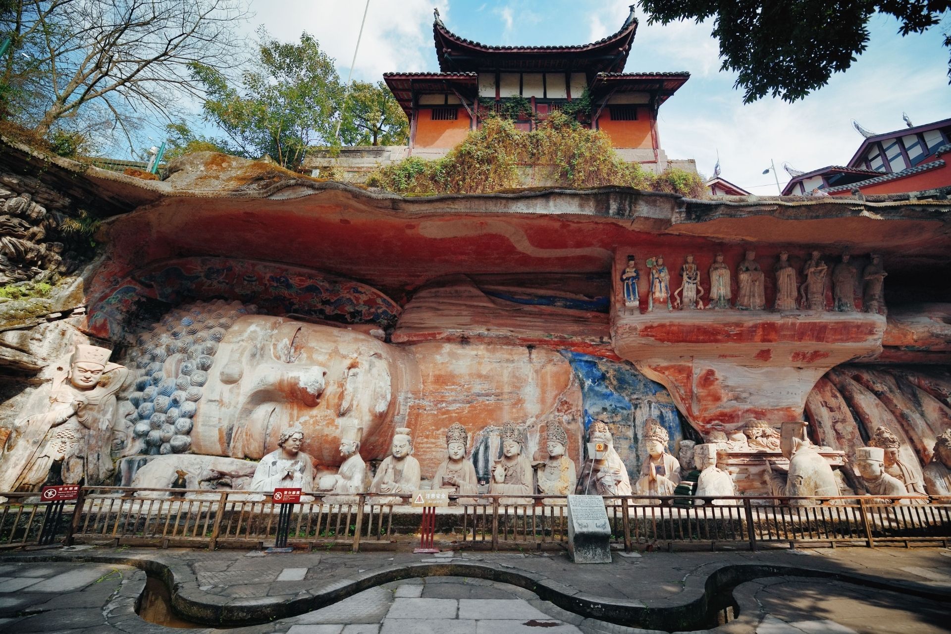 Dazu Rock Carvings with Temple, Chongqing, China